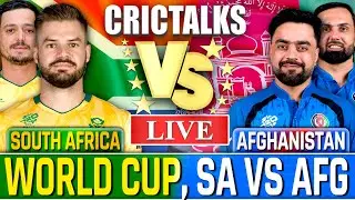 🔴 SA v AFG,Cricket Live Match Today, World Cup 2nd Innings Live Cricket Scores, Commentary