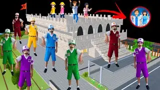 yuta mio buat benteng raksasa paling aman dari kejaran hantu an4k SD | SAKURA SCHOOL SIMULATOR