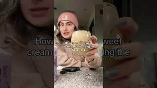 How to make a sweet cream iced latte using the Nespresso #baristacoffee #baristacreations