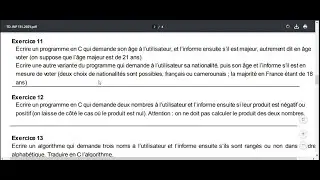 suite exo 11 suivis de exo 12 Fiche TD (Python)