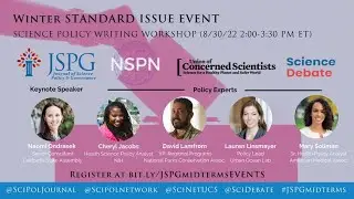 Science Policy Writing Workshop: Experts in Advocacy (JSPG & NSPN)