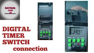 DIGITAL #TIMER SWITCH Connection diagram #Electrical dost all #