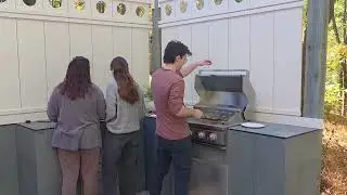 4 Burner Built In Propane Gas Grill