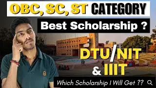 OBC, SC, ST Category Best Scholarship 100% Fee Refund 🤑 | Which Scholarship I Will Get 🤔? #jee #nsp