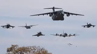 Awesome Aircraft Flyover for the 150 Years of Santos Dumont | Brazilian Air Force | Plane Spotting