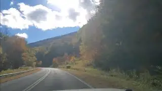 West Virginia Highland scenic highway fall colors (hyperlapse)