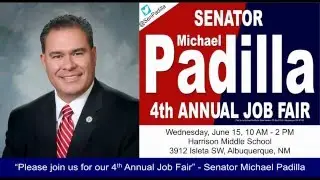 Senator Michael Padilla 4th Annual Job Fair - Wednesday, June 15, 2016 - Harrison Middle School