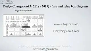 Dodge Charger (mk7; 2018 - 2019) - fuse and relay box diagram