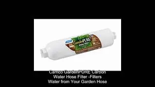 Camco GardenPURE Carbon Water Hose Filter -Filters Water from Your Garden Hose