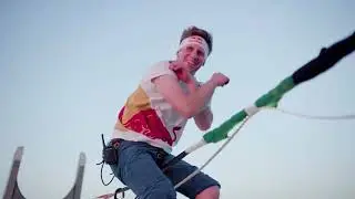 Estonian slackliner breaks world record in Qatar