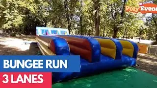 💪 Bungee Run 3 Lanes | Poly Even
