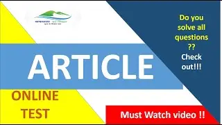 Online test || #Uses_of_Article #Determiners #An_A #Ldc #SSc #Ldc_highcourt