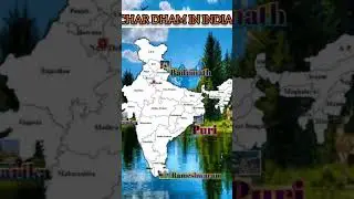 Char dham Yatra ##chardham #yattra#shorts #short #shortsfeed #shortsvideo #shortsviral #map #india
