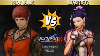 KOFXV KINF KULA Vs TRASHBOY - New Patch High Level NA Gameplay #kofxv