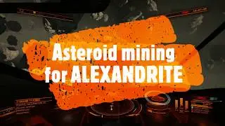 Elite dangerous horizons gameplay Mining Alexandrite from asteroid.