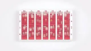 Large Pivotell weekly pill box tablet organiser