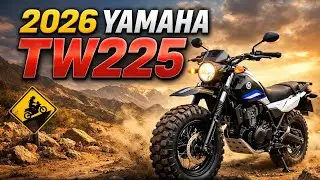 Представлен мотоцикл Yamaha TW225 2026 года! Этот мини-зверь для приключений стал еще лучше!