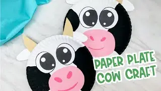 Paper Plate Cow Craft