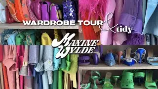 wardrobe tour & tidy / full tour & colour coordinating my entire walk in wardrobe!