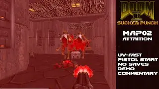 Doom II: Sucker Punch - MAP02 100% UV-Fast (Ultra Violence/Fast Monsters)