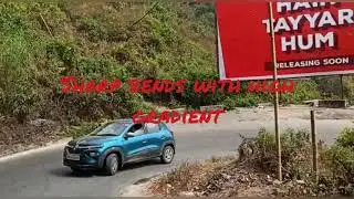 long drive of our Renault Kwid ( Automatic Mannual Transmission) in the mountains of Himalayas