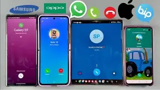 Incoming Call Samsung Galaxy Z Flip 5 Telegram vs WhatsApp vs Google Duo vs BiP Messenger