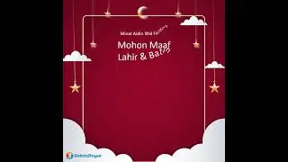 template video ucapan lebaran 2021