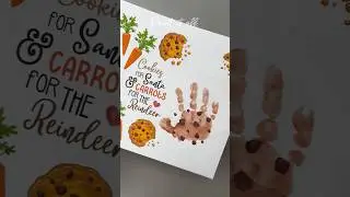 🍪 Christmas Craft Idea - Handprint Footprint Art DIY Gift #handprintart #christmascraft #kidscrafts