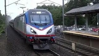 AMTK 603 (ACS-64) 125 MPH in the Rain!