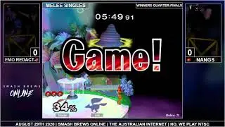 Redact (Falco) vs Nangs (Samus) - Winners Quarter-Finals - Smash Brews 19