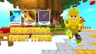 Buying All Christmas Items in Event Mode! | Blockman Go Bedwars