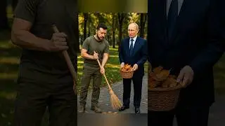 Putin Ruins Zelensky&rsquo;s Cleaning 😂 Funny Park Chase Video | Viral Comedy 2025 #foryou #funny