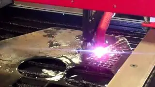 LONGEVITY Plasma Cutter cutting 100 holes on Torchmate CNC Table presented by Torchmate.mp4