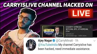 Carryminati gaming channel hacked News || carry is live channel hacked || carryminati youtube hacked
