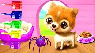 Kids learn Colors with Fun Care learn to Clean Up Make Up Wash Dishes - Sweet Baby Girl Clean Up 5