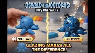 &ldquo;Oswald the Octopus Clay Charm DIY | Glazing Tutorial (Before & After)&rdquo;
