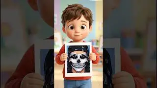 Little Kid Turns Into Talwinder 😱🎤 | Face Paint Transformation 🔥 #Shorts