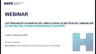 [Replay Webinar] Les tendances du marché de l’emploi dans le secteur de l’immobilier