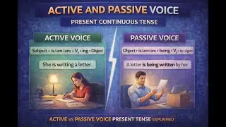 Active & Passive Voice in Present Continuous Tense