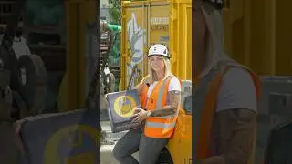 Ronjas Statement ist klar: Auf dem Bau arbeiten ist einfach gro&szlig;artig!
