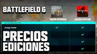 EDICIONES de BATTLEFIELD 6  PRECIOS CONSOLAS Y PC