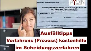 Prozesskostenhilfe - Formular - Ausfülltipps