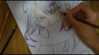 Coloring Carla Tsukinami - Diabolik Lovers (Speeddrawing)