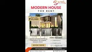 Modern House For Rent At Thoraipakkam 🏡#chennai #houseforrent #rent #trending #sitril #thoraipakkam
