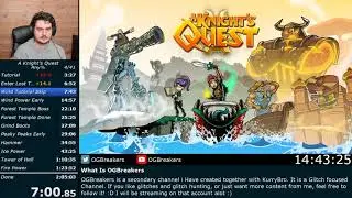 A Knight's Quest Any% speedrun [1:51:18]