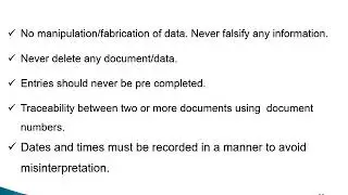 GOOD DOCUMENTATION PRACTICES