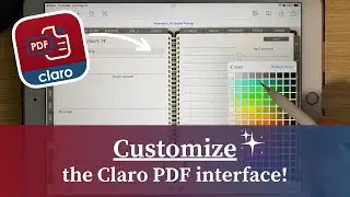 How to Customize the Claro PDF Pro Interface | Digital Planning Tutorial