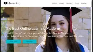 Responsive Multipage Education/Online courses Website Design Using HTML / CSS / JS