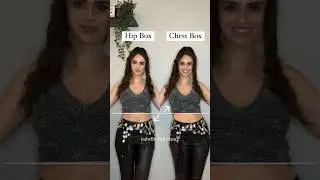 Hip vs. Chest Box in Belly Dance - Tutorial #bellydance #dance #trending #shorts