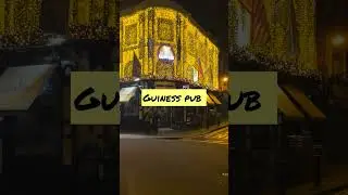 #christmas decor Guiness pub and church cafe restaurant Dublin #ireland